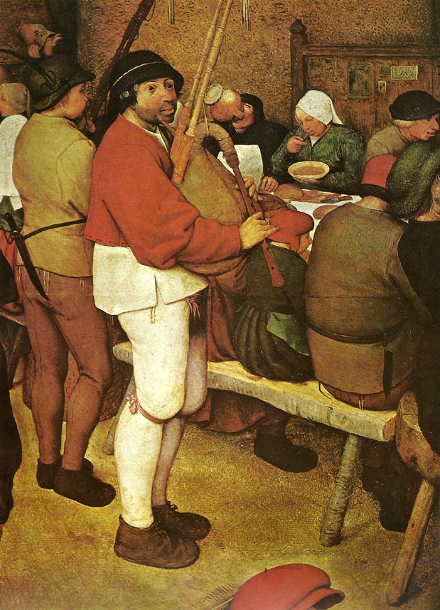 Pieter Bruegel detalj fran bondbrollopet